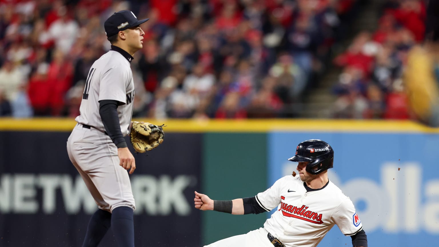Guardians steal three bases in Game 3 win 10/17/2024 Cleveland