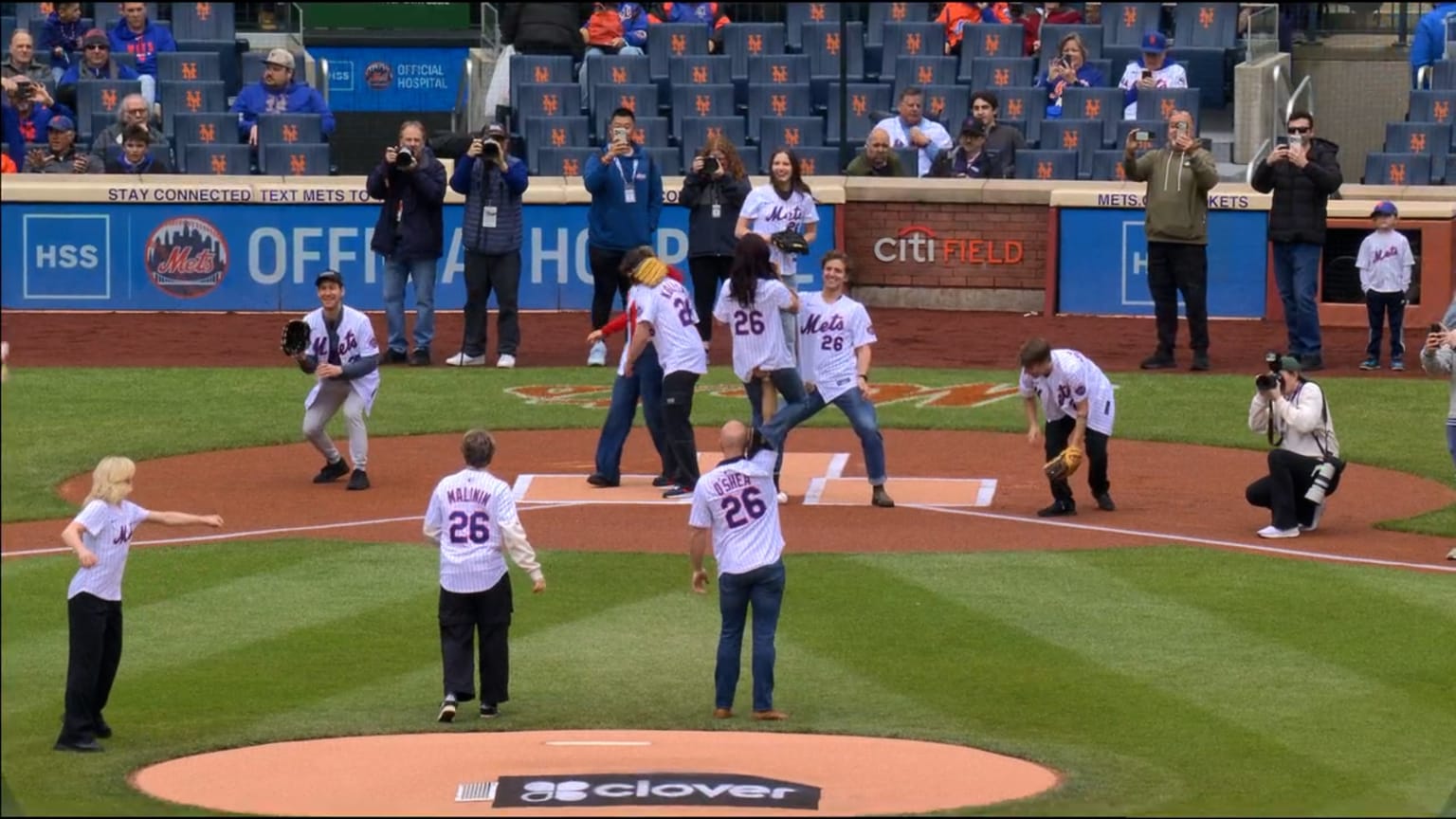 U.S. Olympic figure skating team throws first pitch | 04/30/2026 | MLB.com