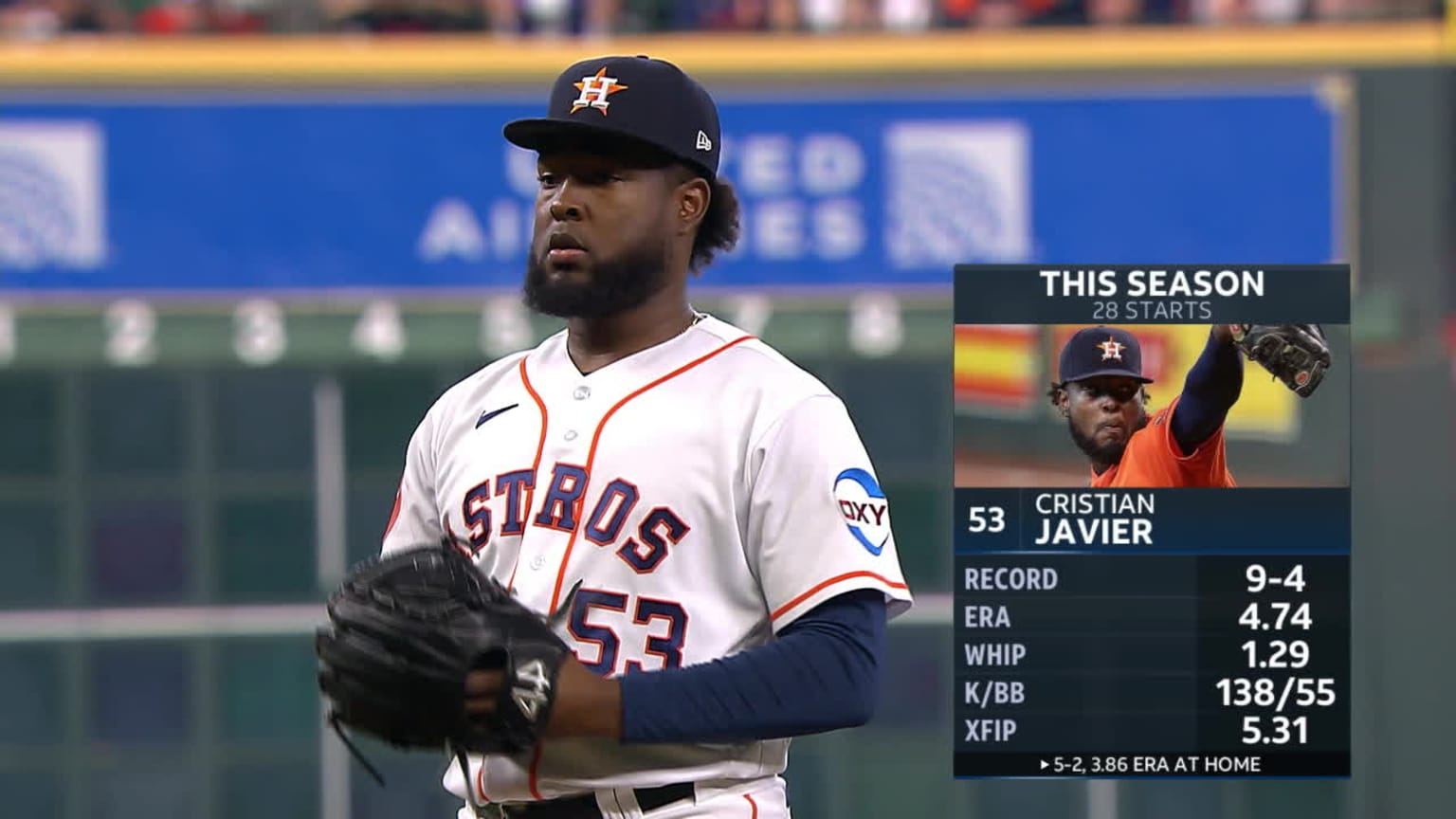 Cristian Javier fans 11 batters in five innings | 09/20/2023