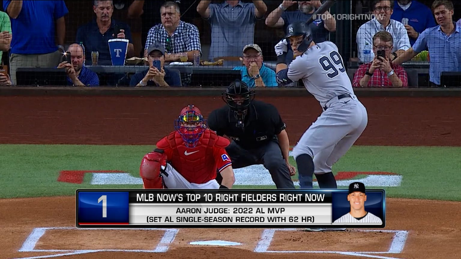 Top 10 Right Fielders Right Now Aaron Judge 01/12/2023 New York