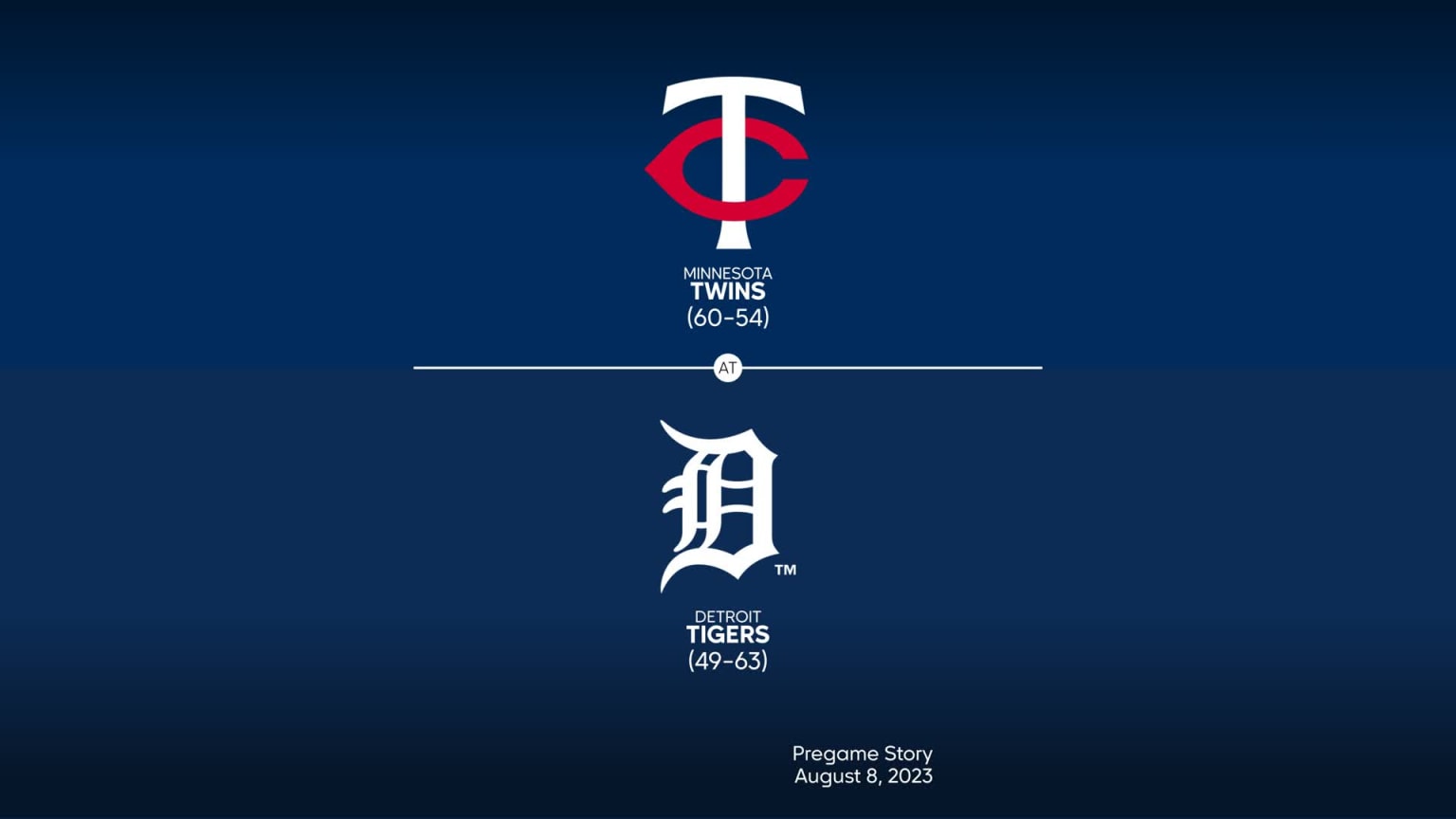 Tigers vs. Twins