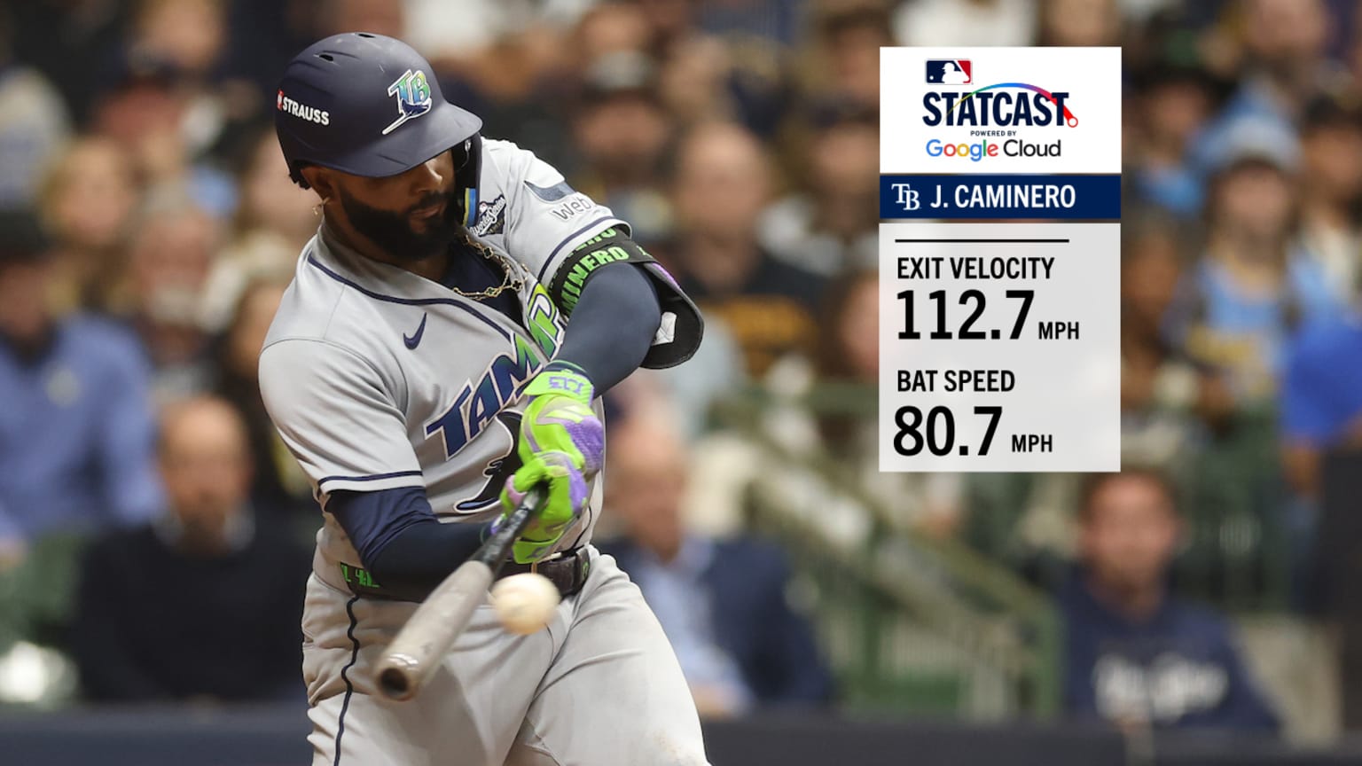 Junior Caminero rips 112.7 mph double in Game 1 | 10/23/2026 ...