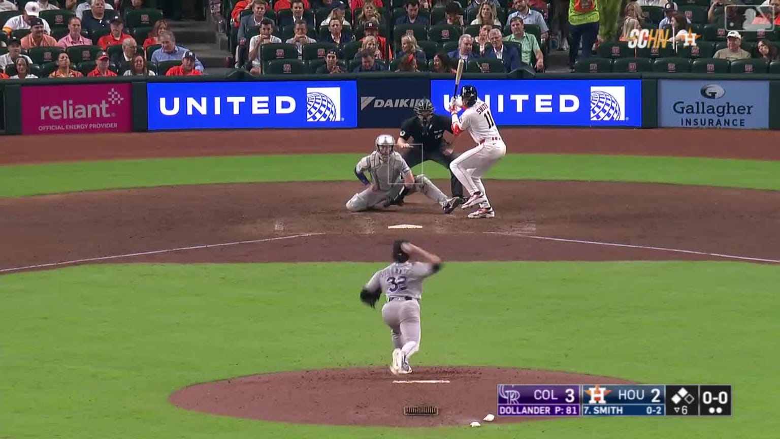 Chase Dollander Called Strike to Cam Smith | 04/16/2026 | Houston Astros