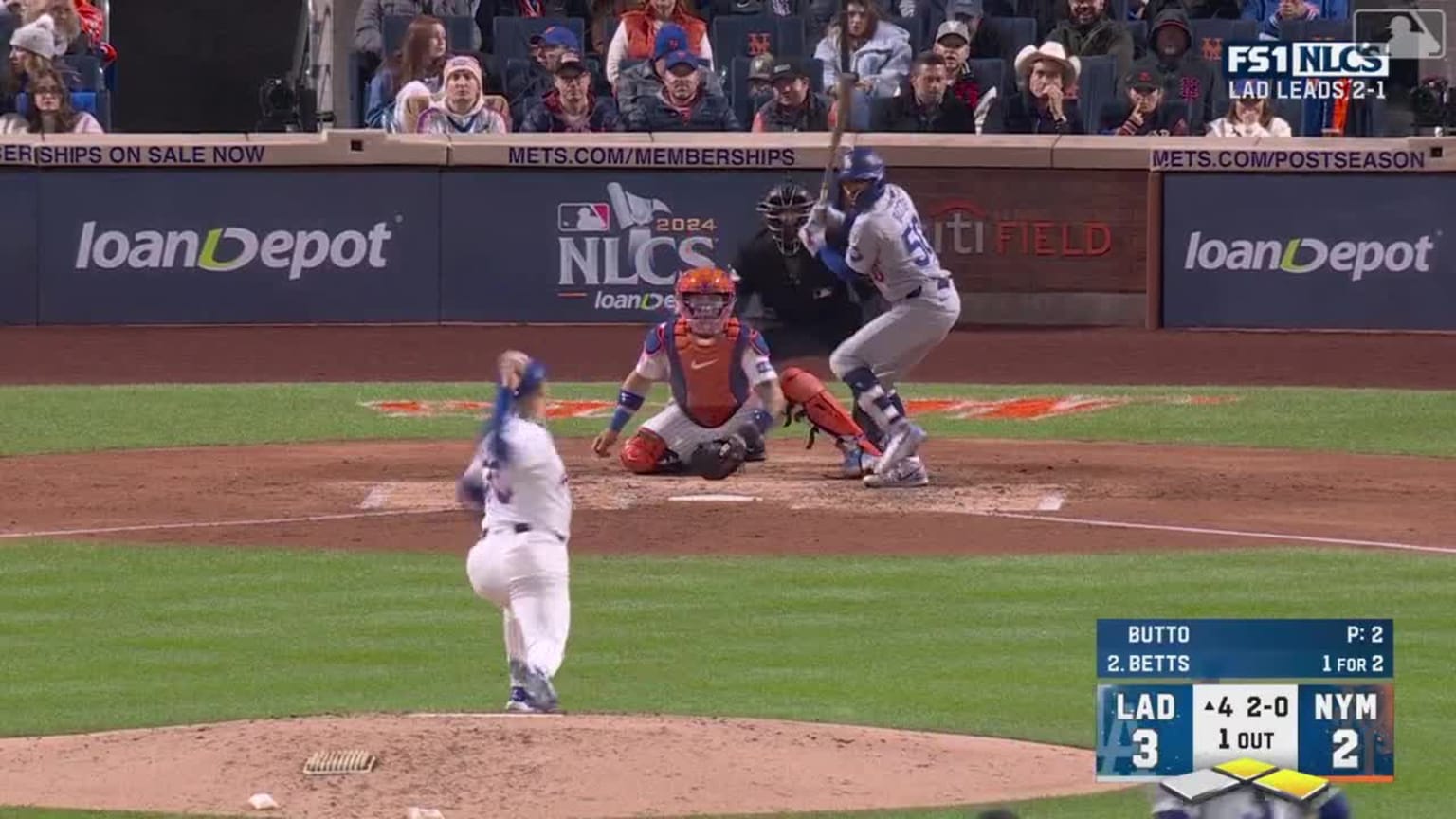 Mookie Betts' tworun double 10/17/2024