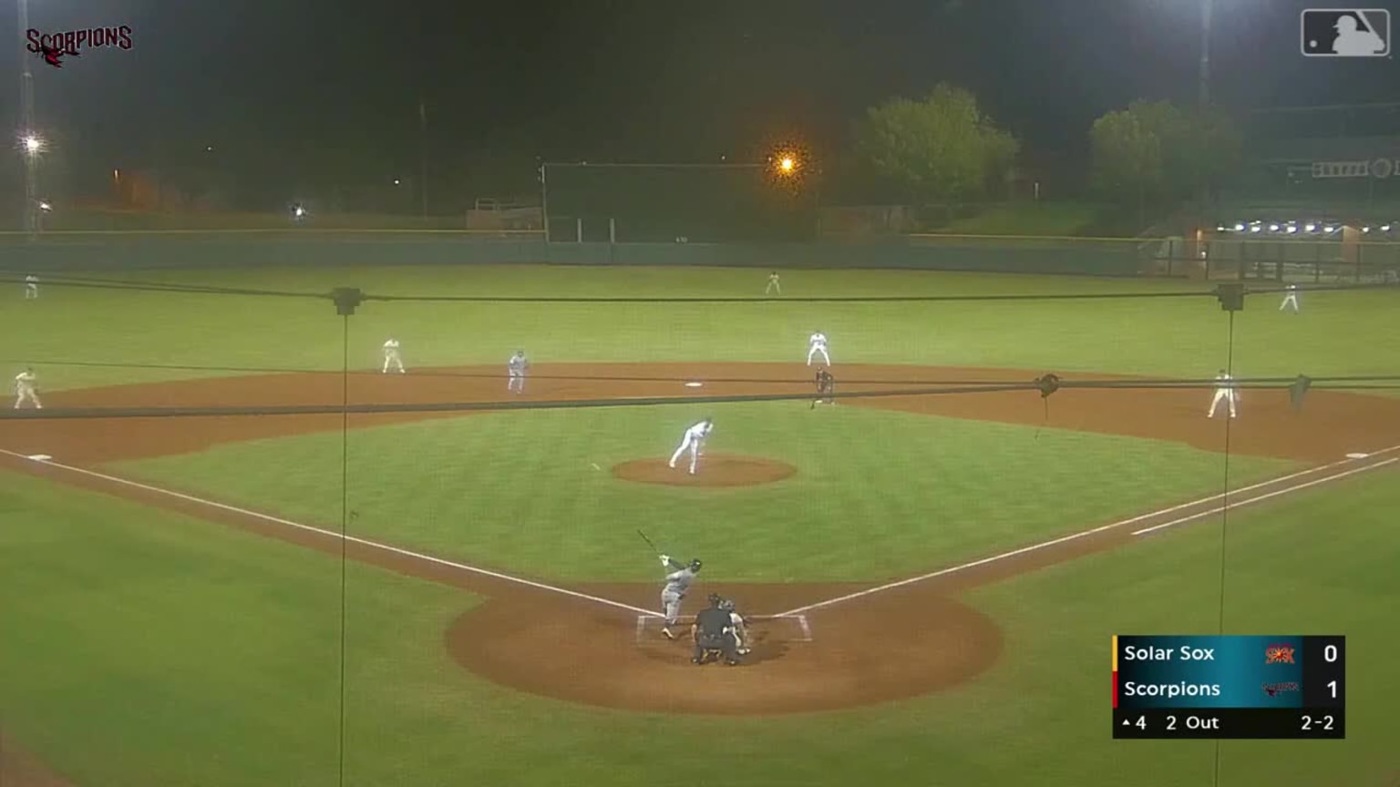 Davis Diaz singles on a line drive to left fielder Zyhir Hope. Miguel ...