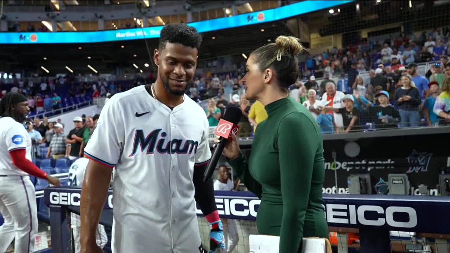 Otto Lopez on his walkoff hit, Marlins' recent wins 06/19/2024 Miami Marlins