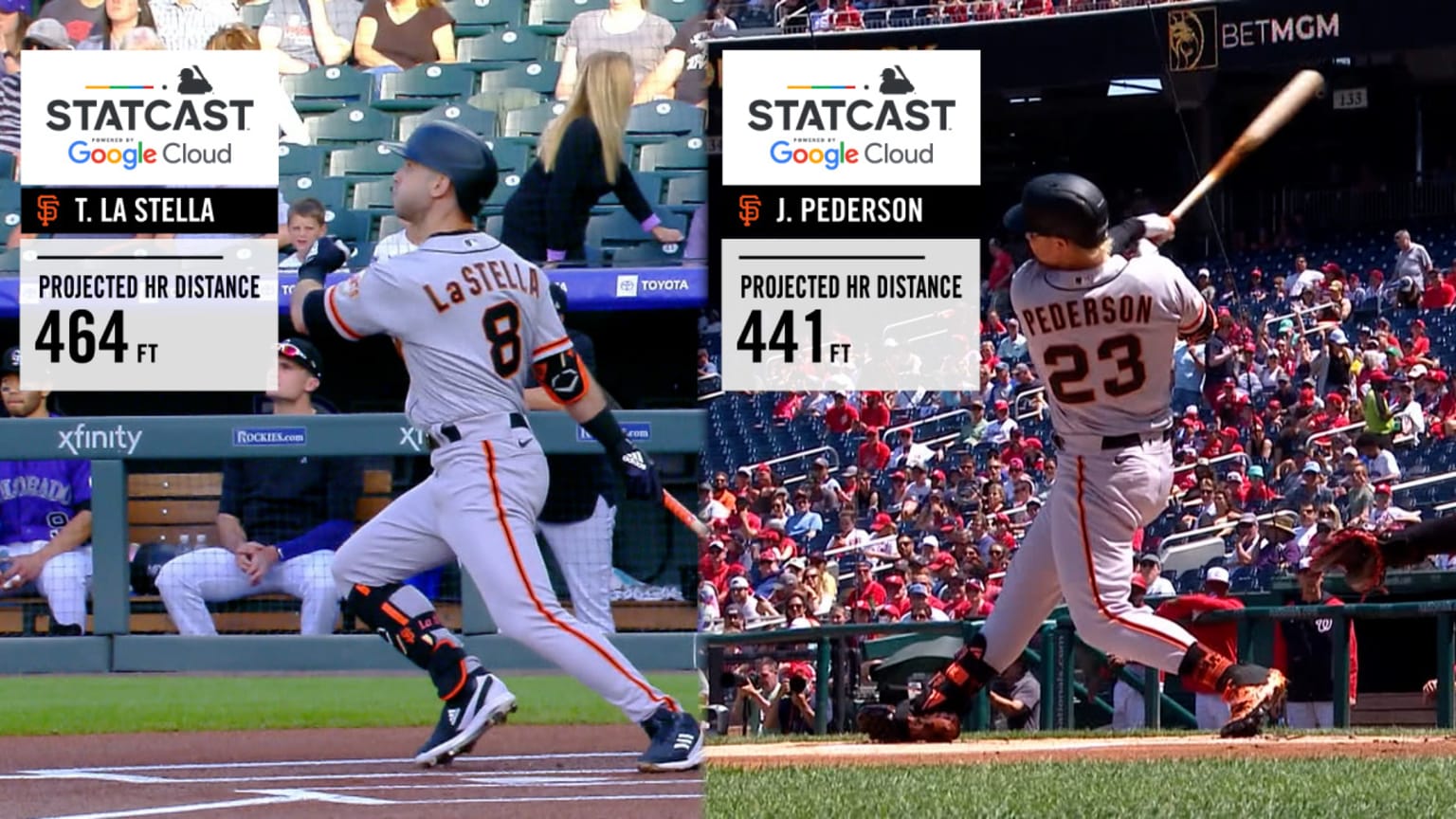 Giants’ longest homers of 2022 11/20/2022 San Francisco Giants