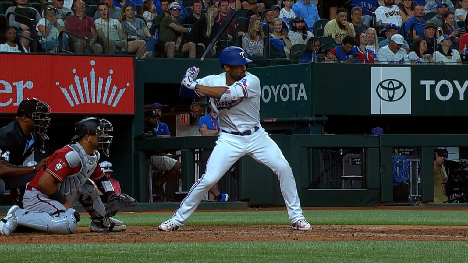 Marcus Semien slaps a single to left field | 05/02/2023 | Texas Rangers