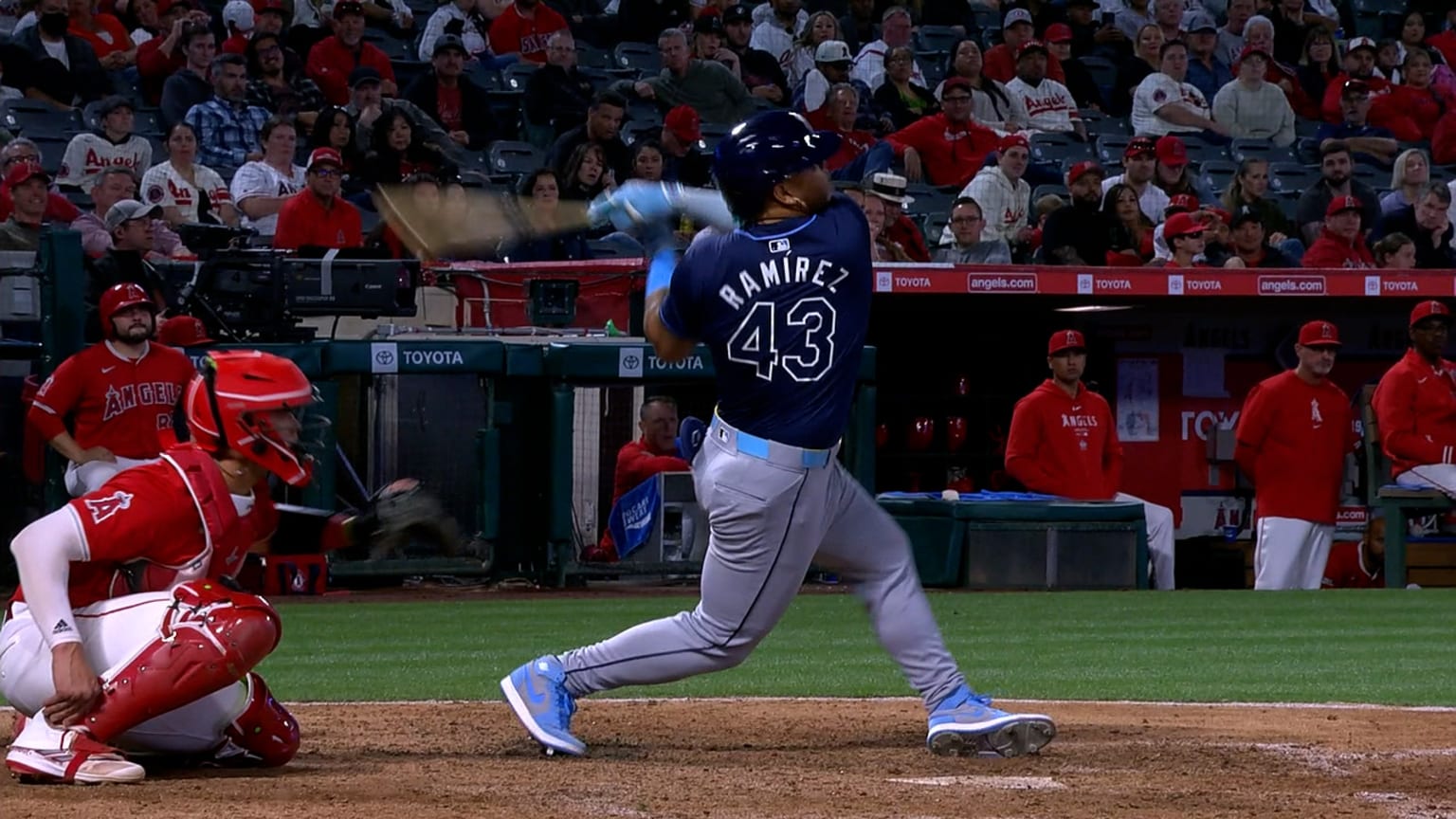 Harold Ramírez's second RBI single 04/09/2024 Tampa Bay Rays