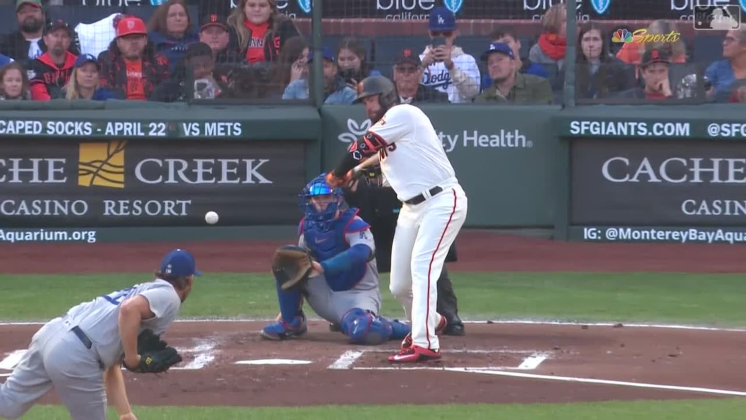 Darin Ruf cranks an RBI double to left-center field | 04/12/2023 | San ...