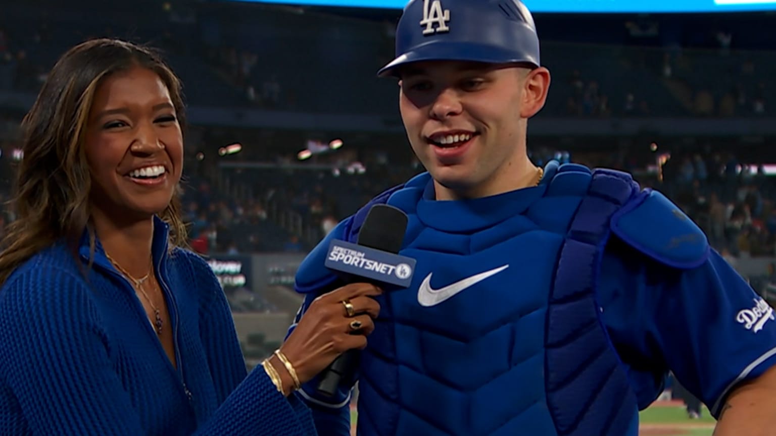 Dalton Rushing on his big game in Dodgers' 14-2 win | 04/06/2026 | Los ...