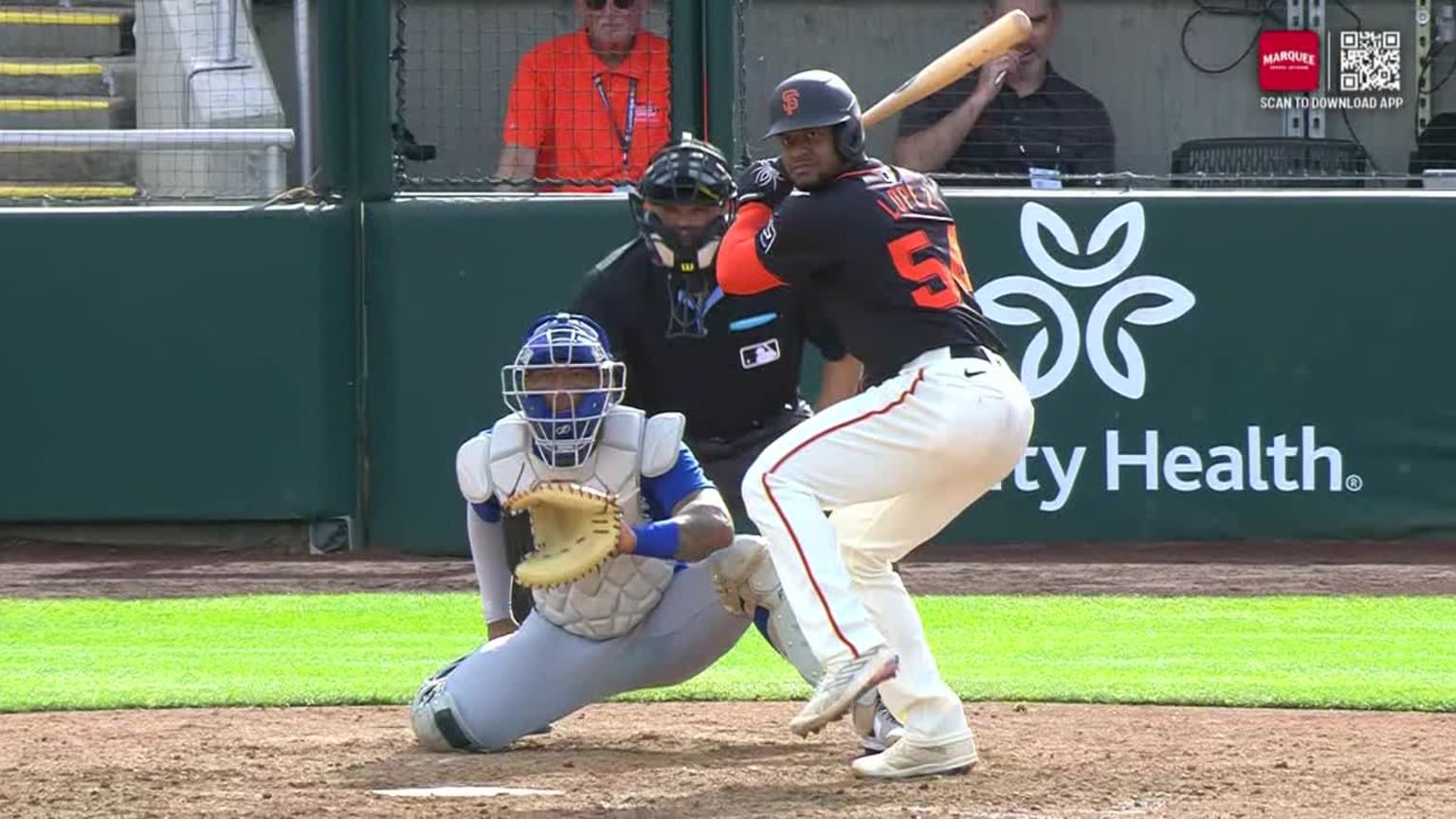 Otto Lopez smacks a two-run home run to left field | 02/24/2024 | San ...