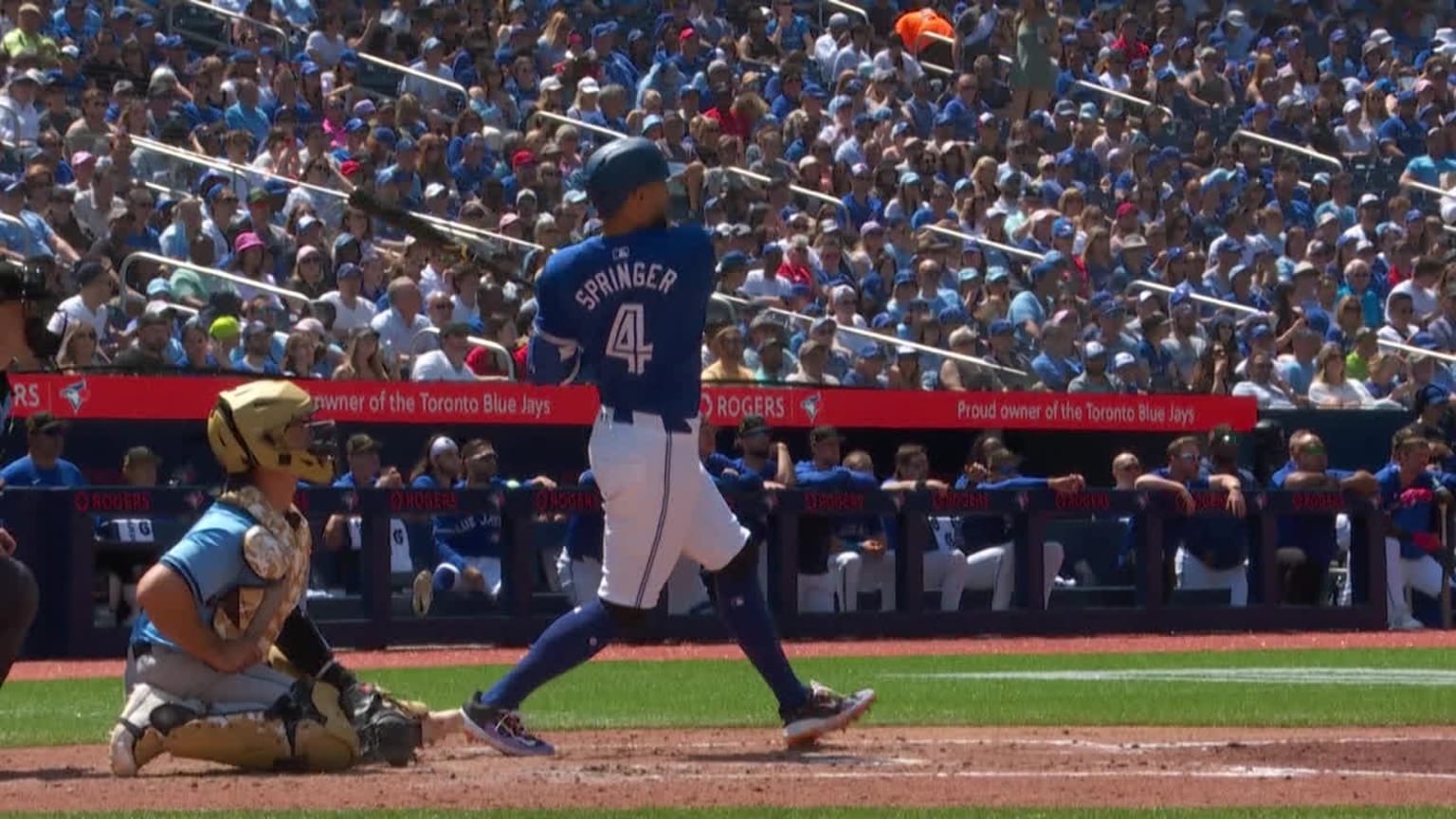 George Springer remolca con doble en el 4to | 19/05/2024 | Los Blue ...