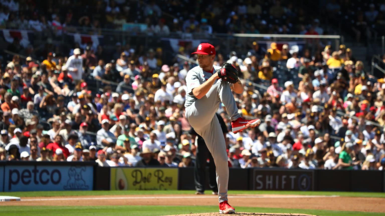 Zack Thompson strikes out Eguy Rosario 04/03/2024 St. Louis Cardinals