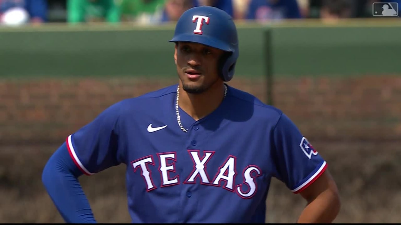 Bubba Thompson rips an RBI double to left field 04/09/2023 Texas