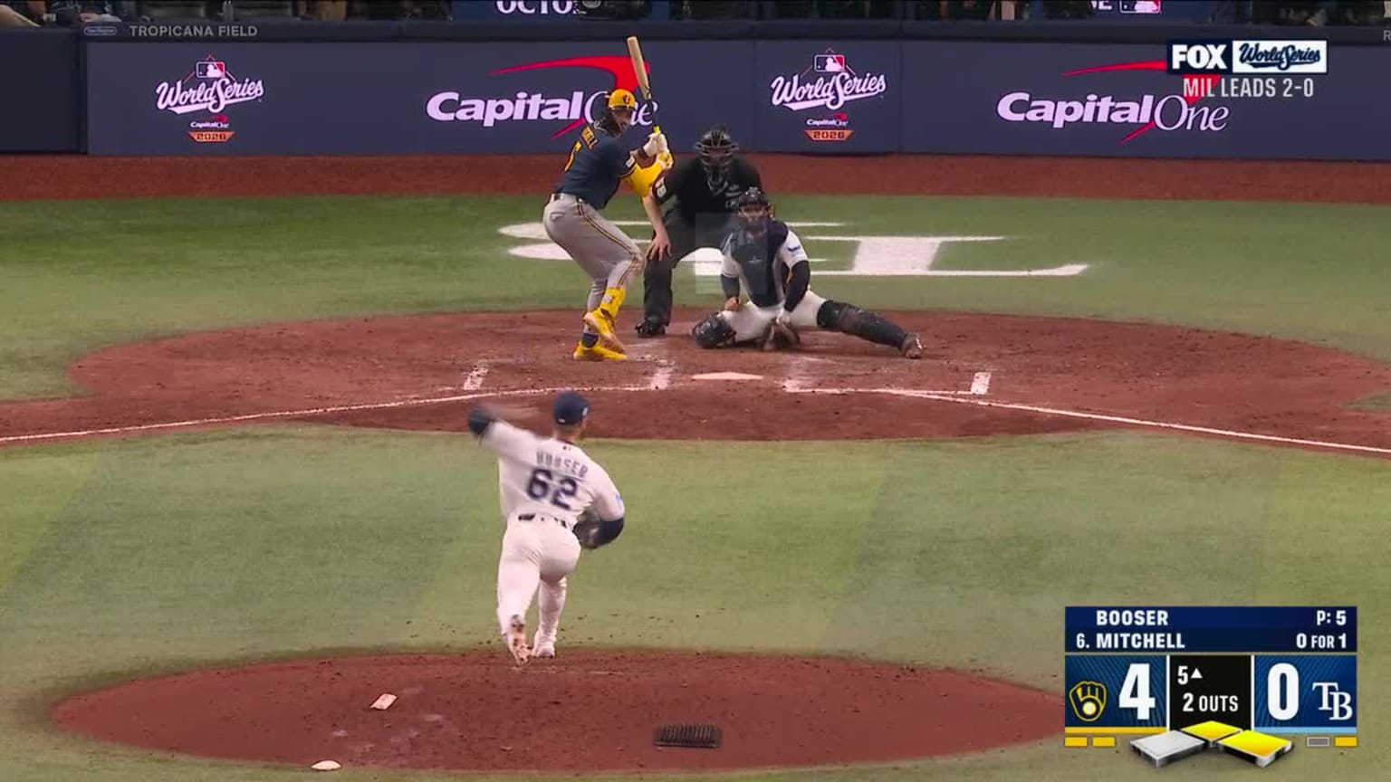 Garrett Mitchell's RBI single | 26/10/2026 | Los Brewers de Milwaukee