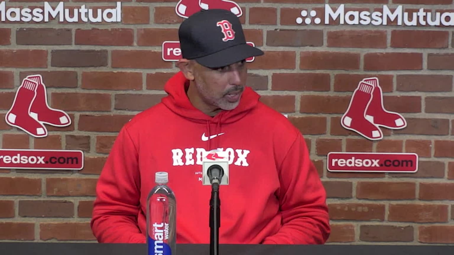 Alex Cora discusses the Red Sox 9-4 loss, more