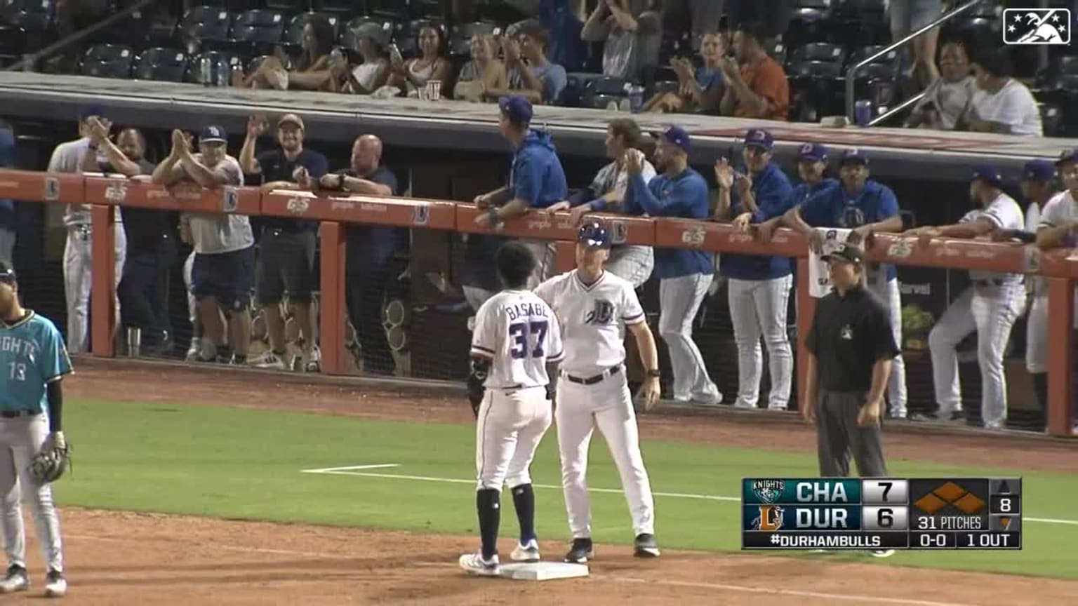 Osleivis Basabe hits a bases clearing triple | 07/26/2023 | Tampa Bay Rays