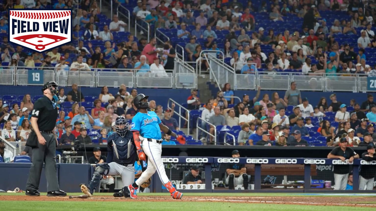 Field view Jazz Chisholm Jr.'s solo home run 06/09/2024