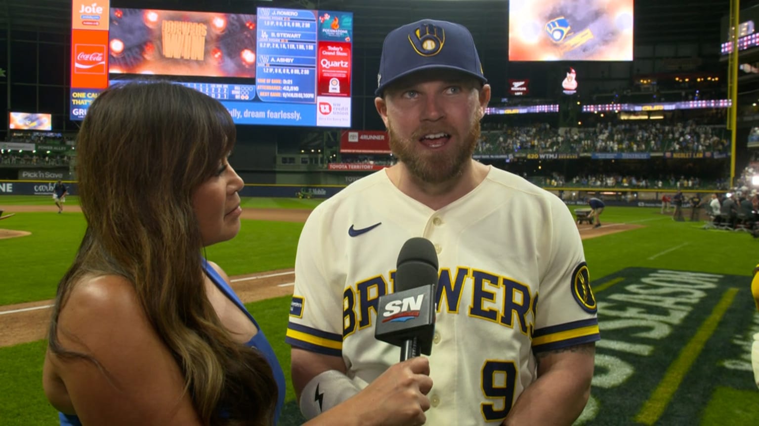 Jake Bauers on his 12-pitch AB, Game 2 win | 10/12/2026 | MLB.com