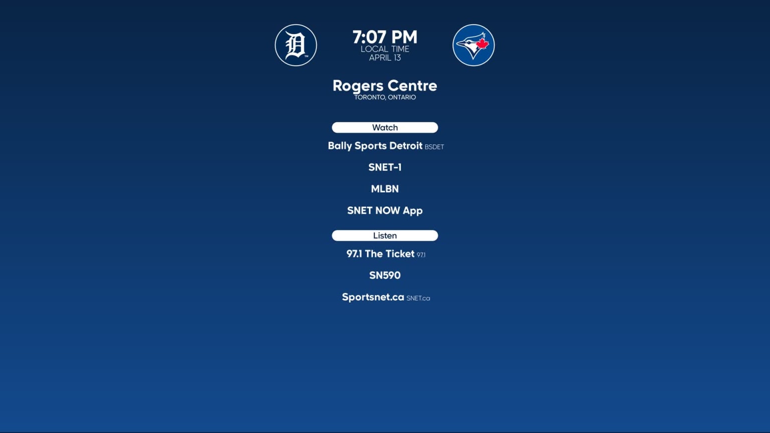 Tigers at Blue Jays - April 13, 2023: Tune In | 04/12/2023 | MLB.com