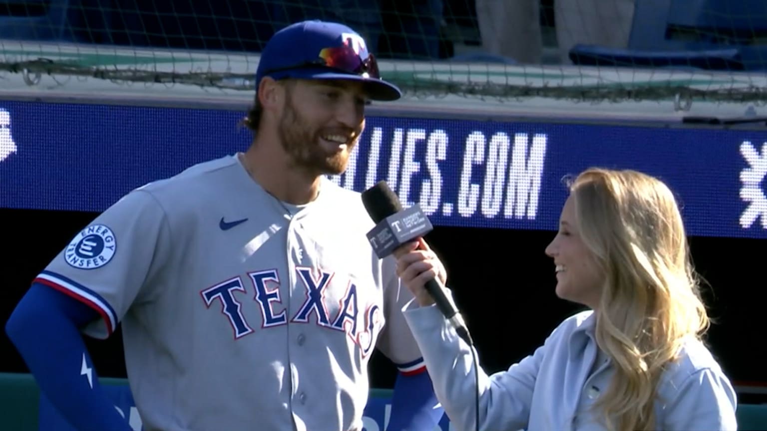 Brandon Nimmo talks his first home run as a Ranger | 03/29/2026 | Texas ...