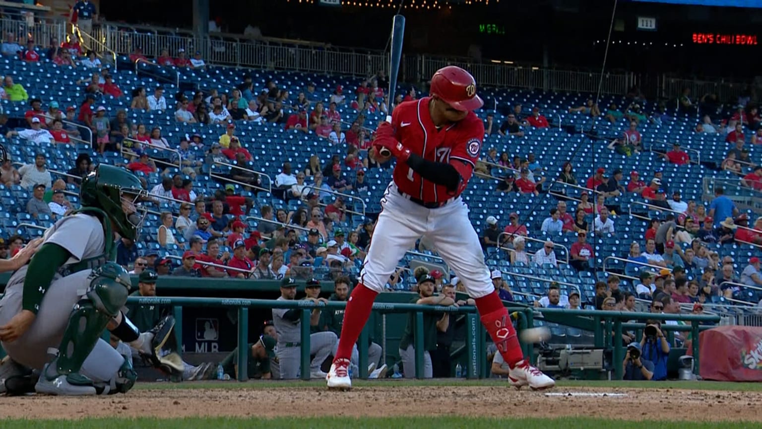 Cesar Hernandez gets plunked by a pitch, call stands | 09/01/2022 ...