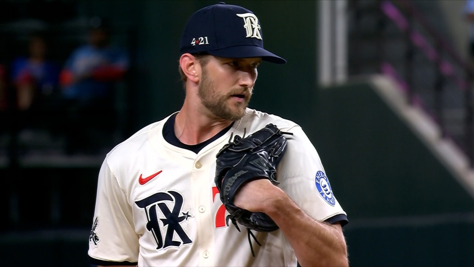 Caleb Boushley strikes out Ben Williamson