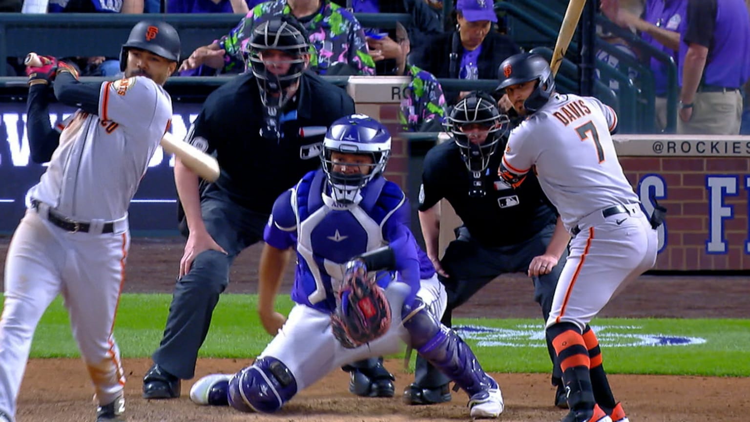 The Giants score five runs in the 5th inning 06/06/2023 San