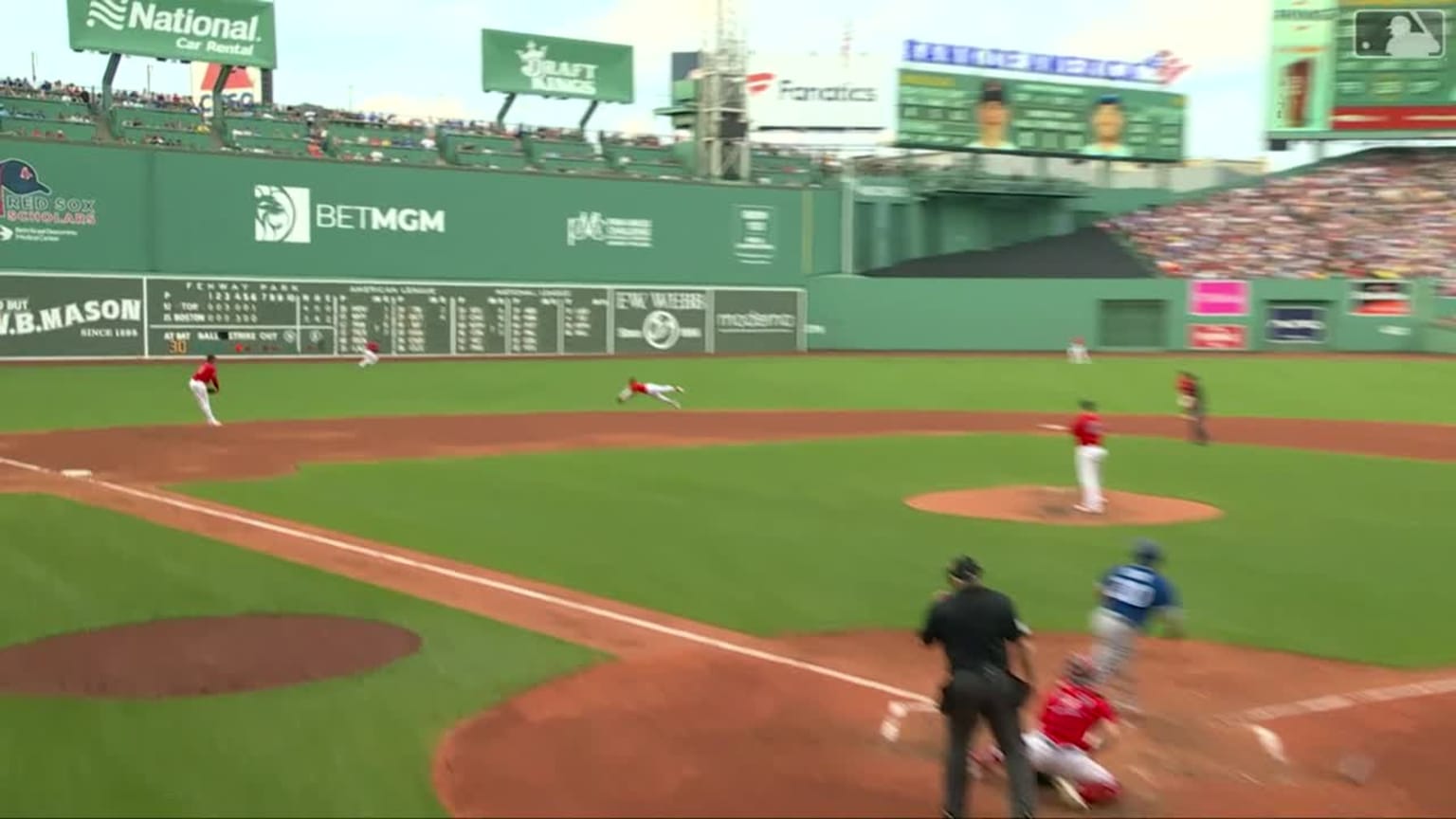 Pablo Reyes lays out to snare a sharp line drive | 08/05/2023 | Boston ...