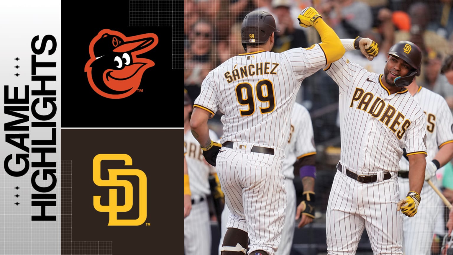 Orioles vs. Padres Highlights 08/15/2023 San Diego Padres