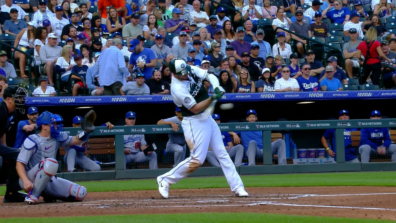 C.J. Cron knocks a single into center to score Tovar | 06/28/2023 ...
