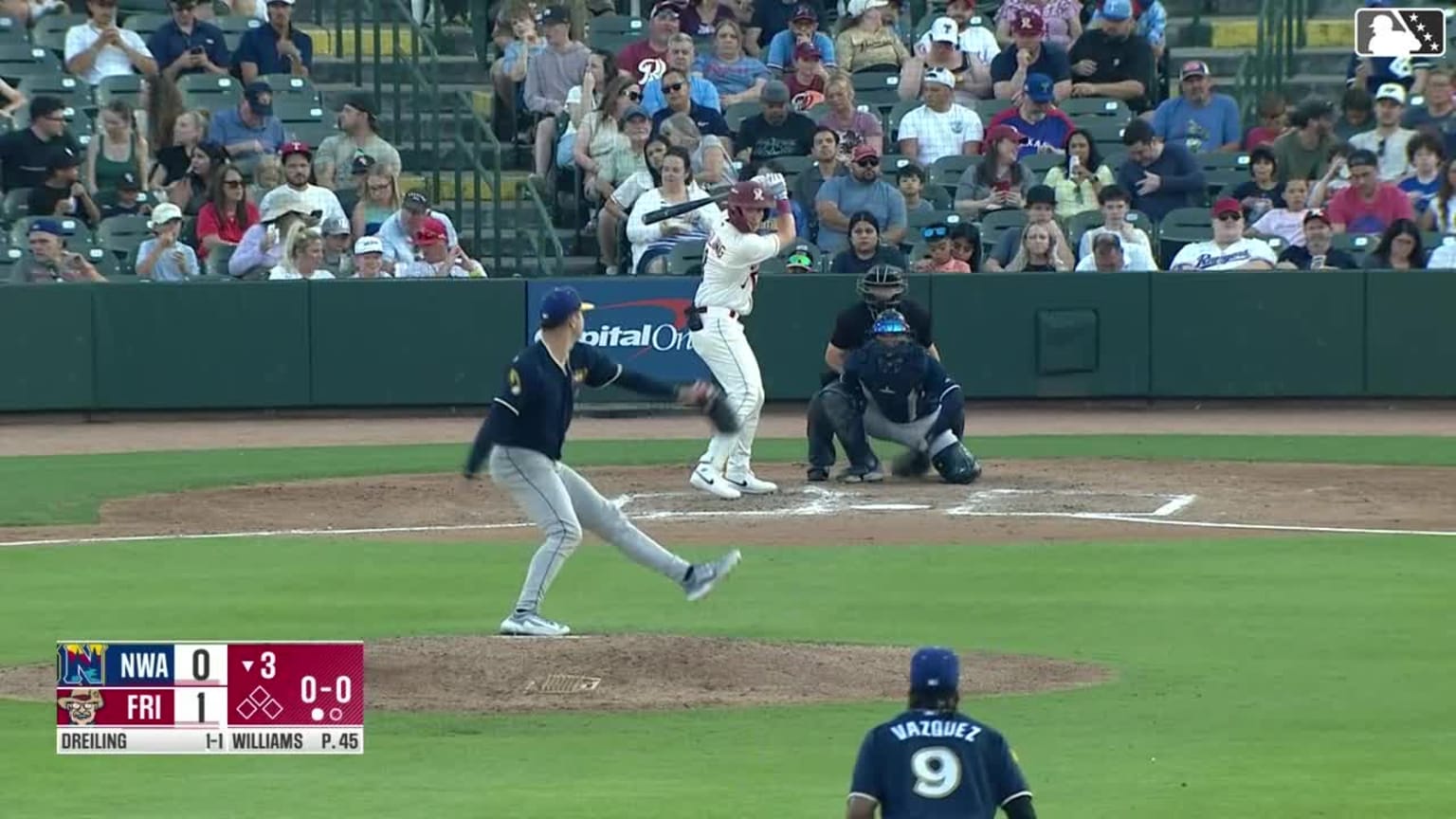 Dylan Dreiling homers (6) on a fly ball to left center field. | 05/09 ...
