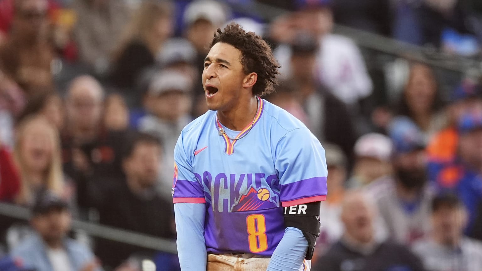 Ryan Ritter's first career hit, triple | 06/06/2025 | Colorado Rockies