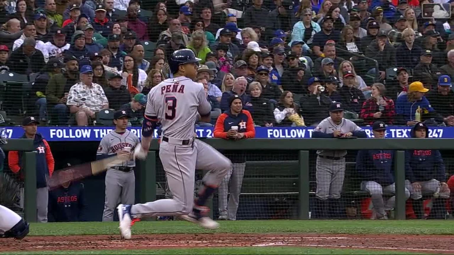 Jeremy Peña's RBI single, 09/18/2023