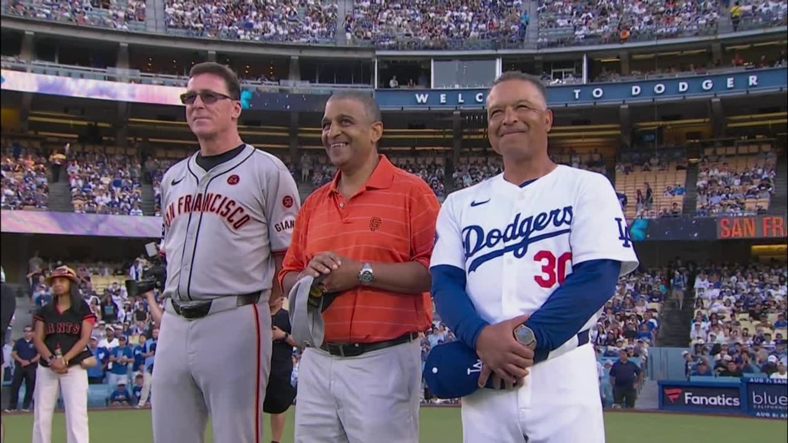 Dodgers honor Willie Mays before game 07/22/2024 Los Angeles Dodgers