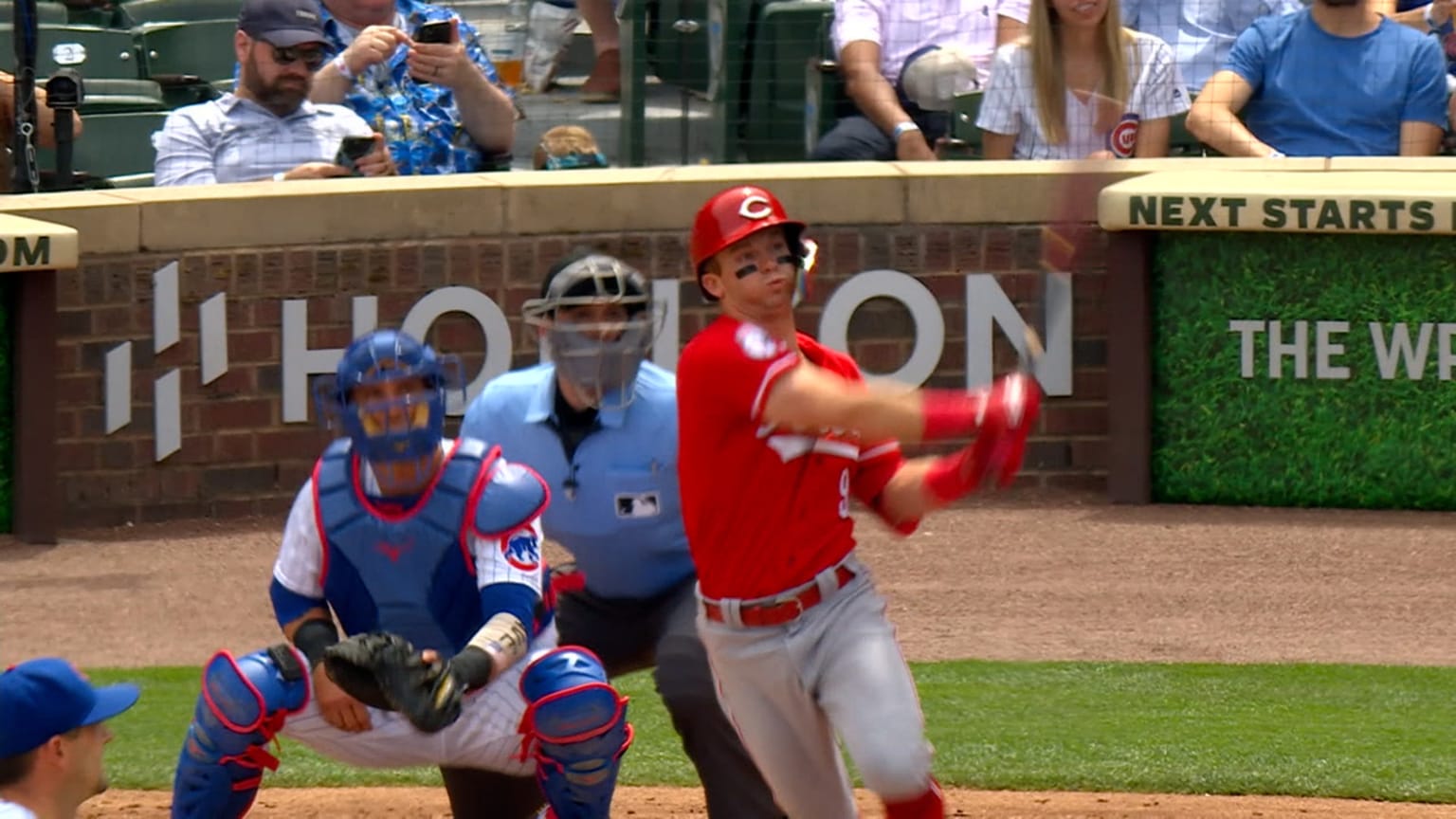 Matt McLain ropes an RBI double to left field | 05/28/2023 | Cincinnati ...