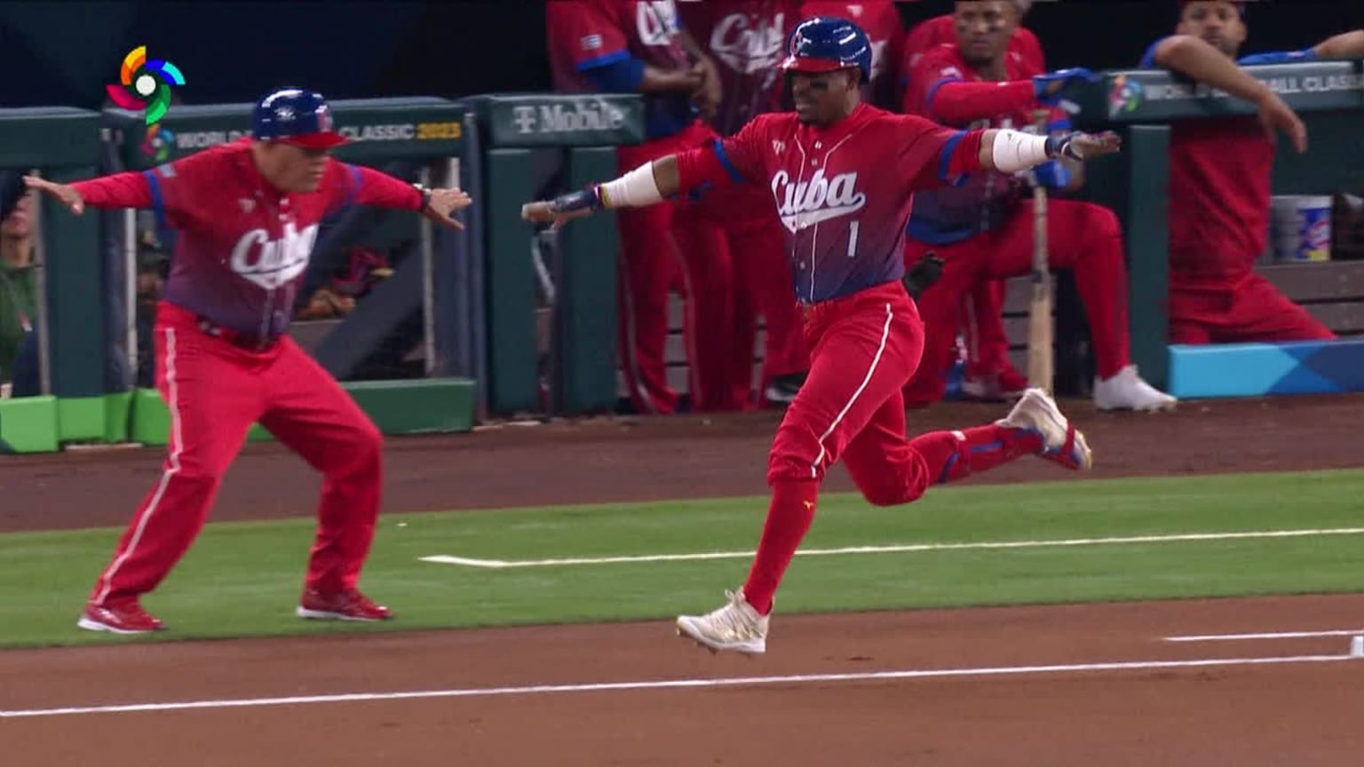 Cuba hit three infield singles to scratch across one | 03/19/2023 | MLB.com