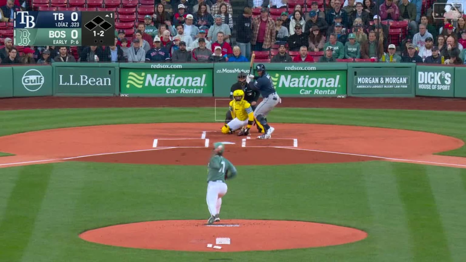 Red Sox challenged (pitch result), call on the field was overturned ...