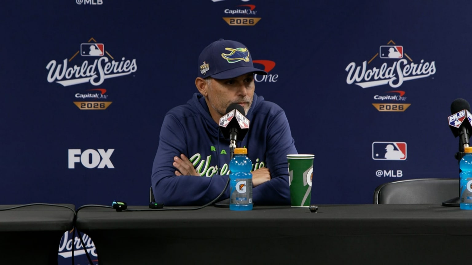 Kevin Cash on Freddy Peralta's struggles, 3-0 defecit | 10/26/2026 ...