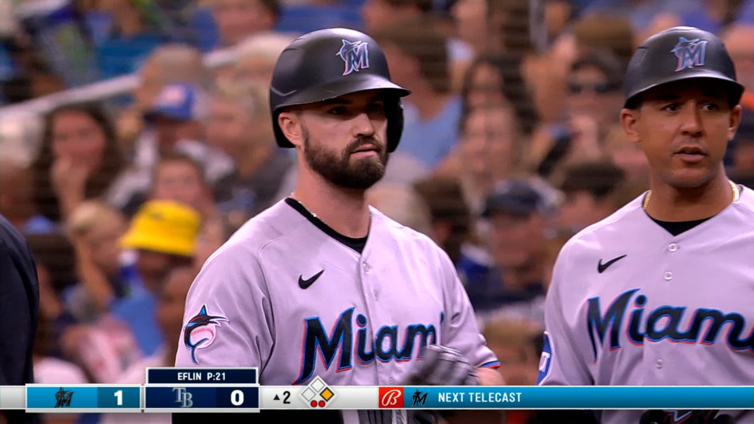 Jon Berti hits an RBI single up the middle | 07/26/2023 | Miami Marlins