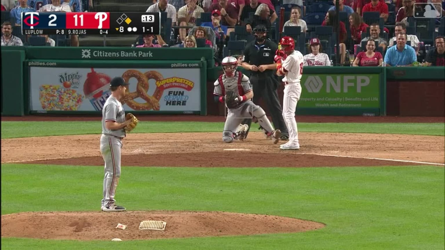 Johan Rojas mashes his first career home run to left | 08/11/2023 ...