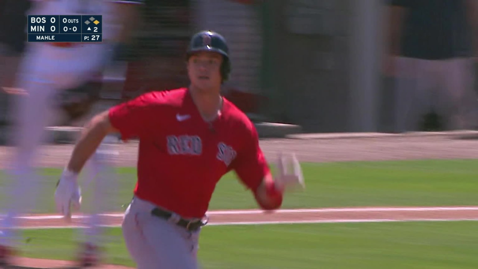 Red Sox prospect Bobby Dalbec works out at Fenway Park