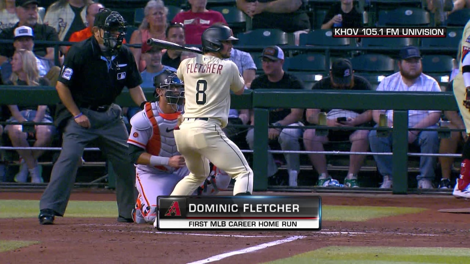 Fletcher sacude su 1er HR 05/12/2023 Arizona Diamondbacks