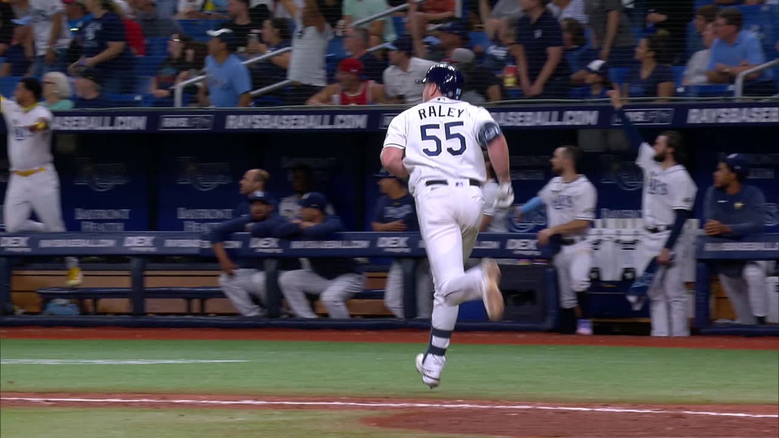 Luke Raley launches a solo home run to right field | 05/22/2023 | Tampa ...