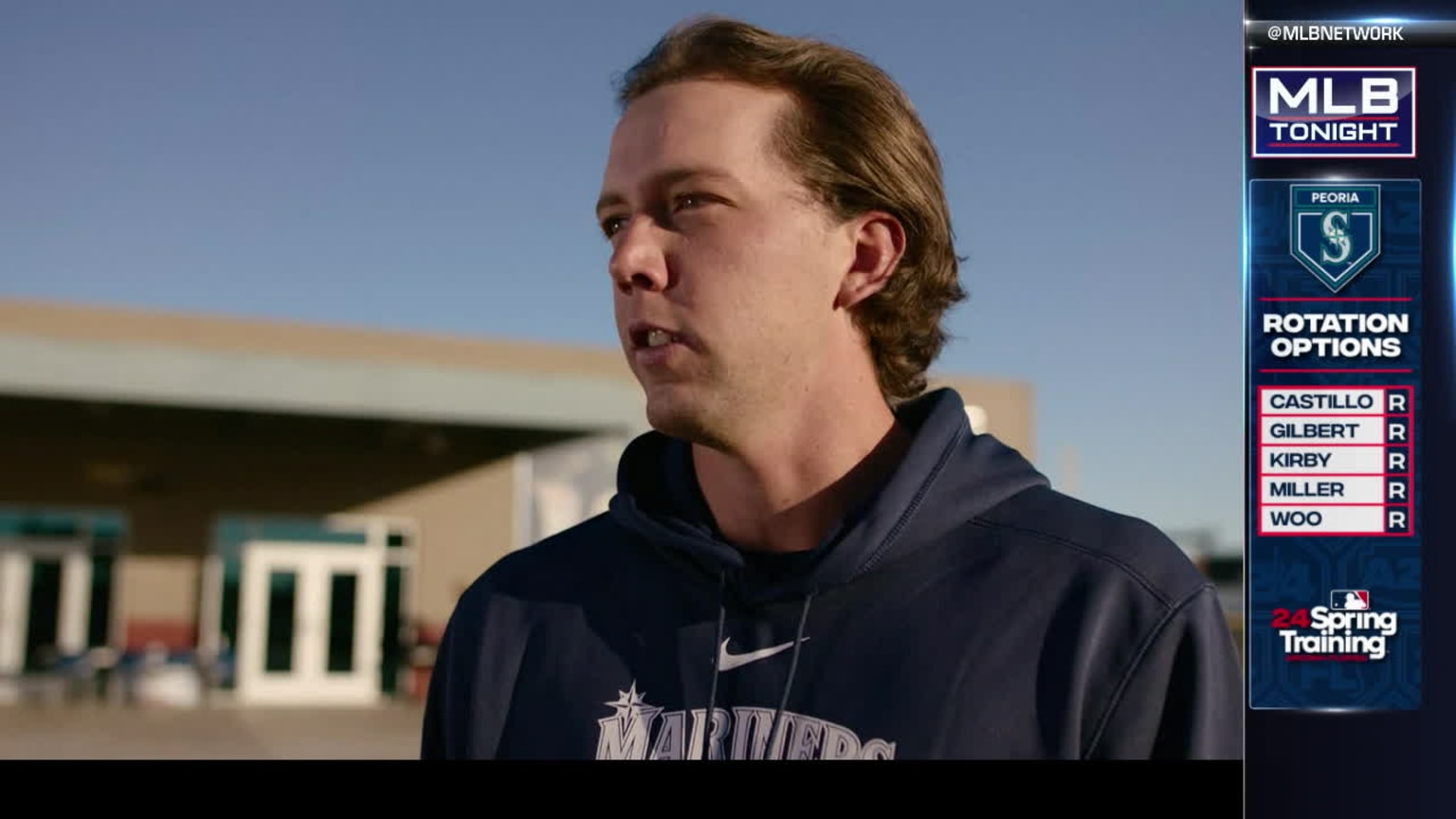 Logan Gilbert on his pitching development 03/10/2024 Seattle Mariners