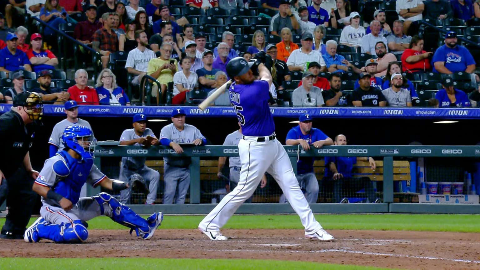 C.J. Cron demolishes a three-run homer to right field | 08/23/2022 ...