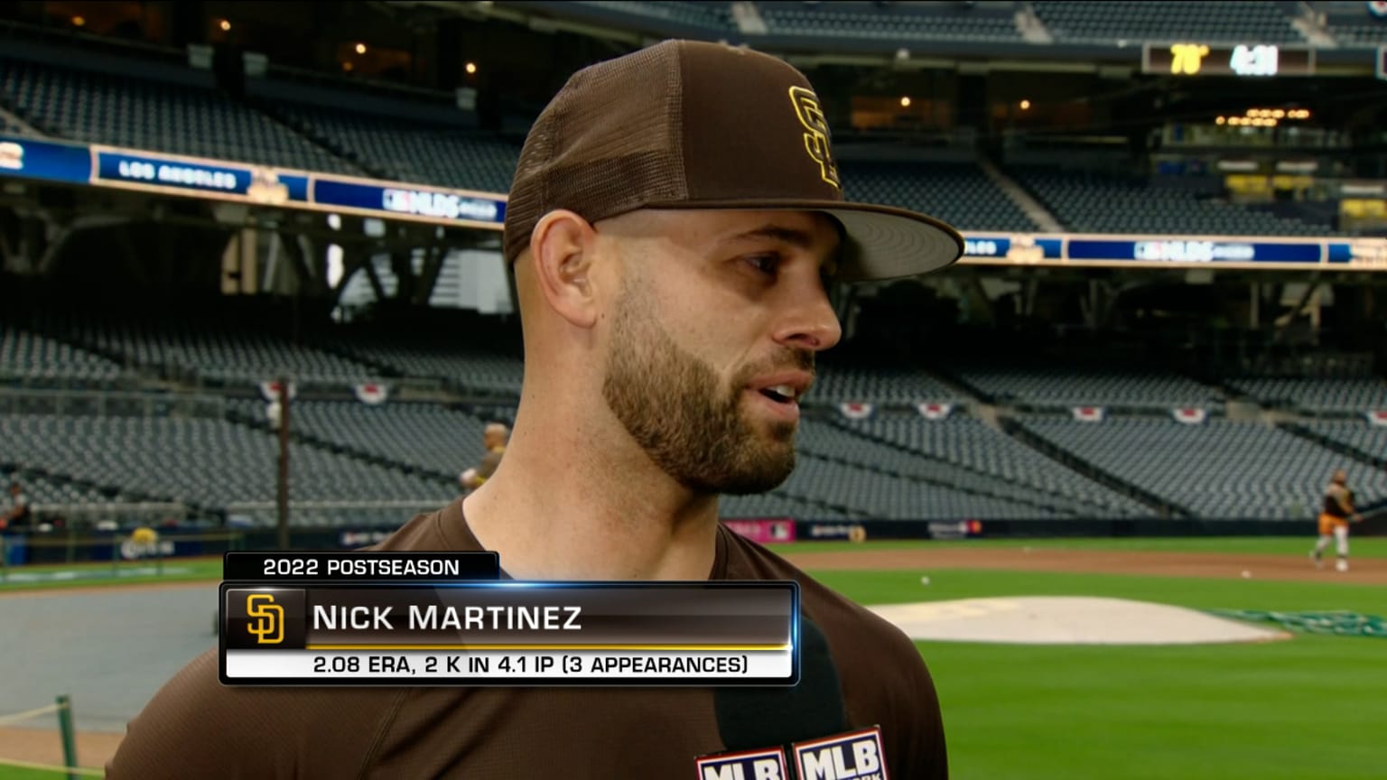 Nick Martinez on how effective the Padres' bullpen is 10/14/2022 San Diego Padres