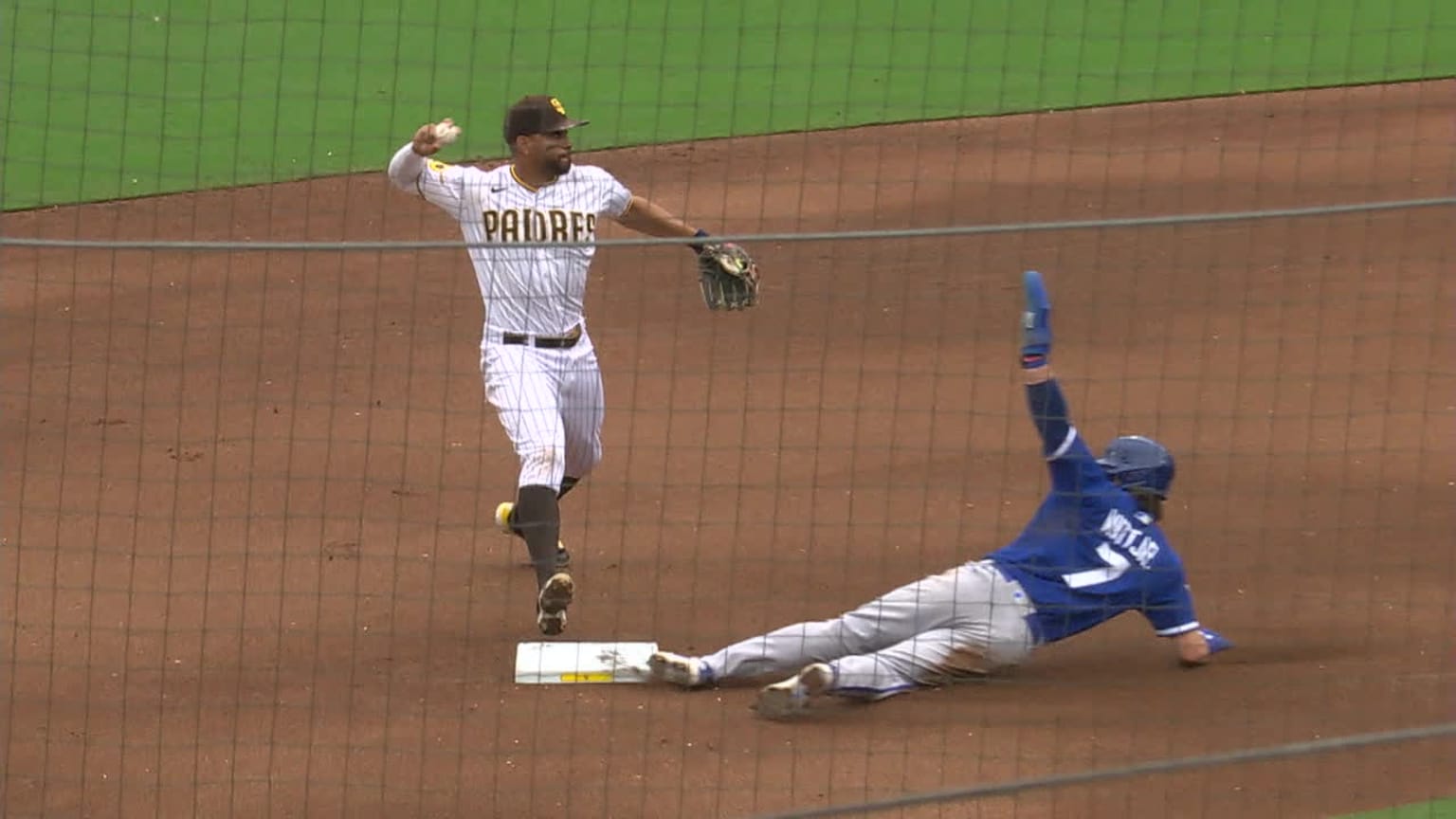 Bobby Witt Jr. reaches second base after KC challenge | 05/17/2023 ...