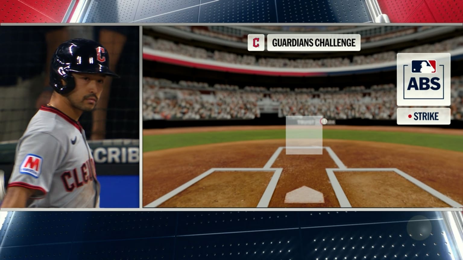 Strike confirmed after ABS challenge | 04/10/2026 | Cleveland Guardians